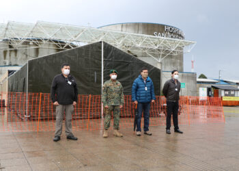 Habilitan carpa facilitada por el Ejército en el Hospital Base de Osorno