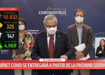 Ministro de Salud encabeza este martes un nuevo balance diario por coronavirus en Chile