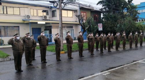 Con acto en primera comisaría Carabineros de Osorno conmemoró 93 años de existencia