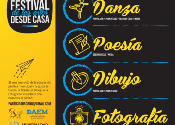 Alumnos de la educación municipal de osorno podrán ganar una tablet a través del concurso digital “festival de las artes desde casa” organizado por el Daem.