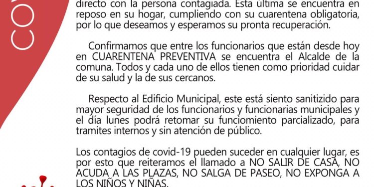 Funcionarios de la municipalidad de Purranque decretan cuarentena preventiva