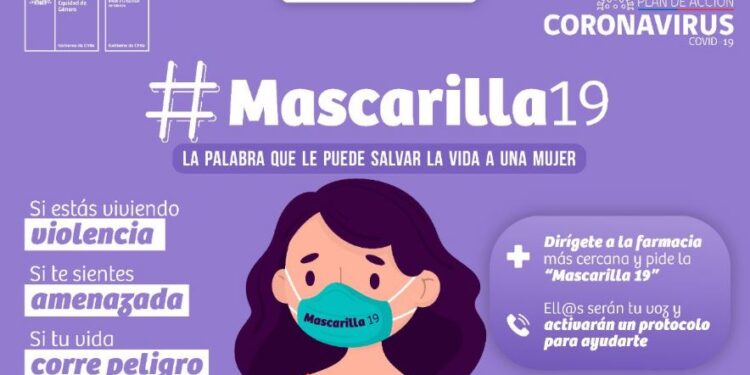 Ministerio de la Mujer lanza «mascarilla 19»: la palabra clave para mujeres que viven violencia durante la pandemia