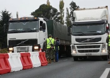 Colisión vehicular y posterior atropello en Aduana Sanitaria de San Pablo