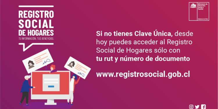 Desarrollo social y familia anuncia acceso al registro social de hogares sin clave única y navegación gratis para solicitar el ingreso familiar de emergencia