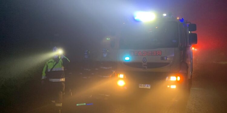 A DOS ACCIDENTES SIMULTÁNEOS DEBIÓ ACUDIR BOMBEROS EN OSORNO