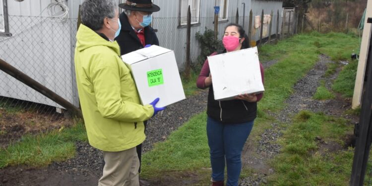 En Los Muermos continuó entrega de canastas familiares del Plan «Alimentos para Chile»