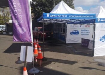 Habilitan módulo para tomar test de Covid-19 sin salir del auto en Temuco: es el primero en regiones