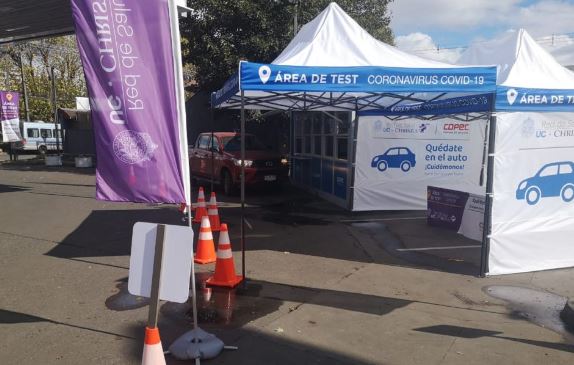 Habilitan módulo para tomar test de Covid-19 sin salir del auto en Temuco: es el primero en regiones