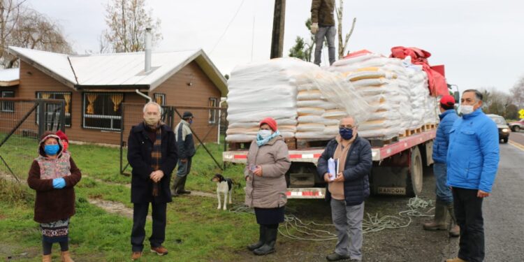 Pequeños agricultores de Pichidamas recibieron aporte municipal