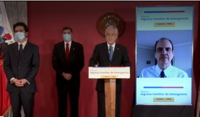 Piñera firma nuevo IFE y pide máxima urgencia a proyecto que endurece penas por incumplir cuarentenas