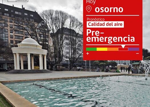 Decretan Preemergencia Ambiental para este lunes 27 de julio en Osorno