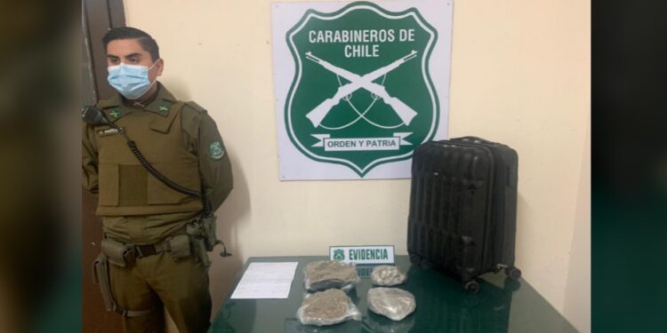 CON MÁS DE 2 KILOS DE MARIHUANA ES DETENIDA UNA MUJER EN OSORNO