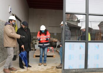 Un 86% de avance lleva el mejoramiento de edificio de cuartel general y cuarta y quinta compañías de bomberos de Osorno