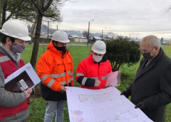 Se dio el vamos a mejoramiento de plaza “los eucaliptus”, en Francke, y multicancha de villa Bellavista