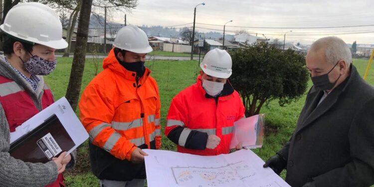 Se dio el vamos a mejoramiento de plaza “los eucaliptus”, en Francke, y multicancha de villa Bellavista