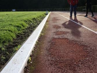 14 por ciento de avance presenta  obras para mejorar pista atlética de la villa olímpica.