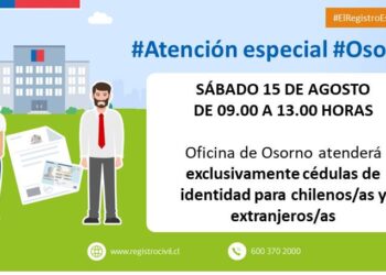 Registro Civil realiza atención especial de cédulas de identidad