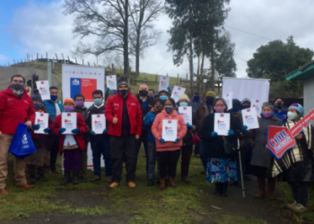 20 FAMILIAS DEL TERRITORIO LAFQUELMAPU RECIBEN SUS TÍTULOS DE DOMINIO