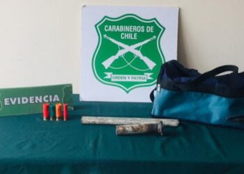 CARABINEROS DETUVO A MUJER QUE PORTABA ESCOPETA ARTESANAL