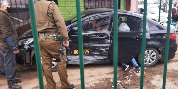 #Osorno: Colision vehicular deja una persona lesionada .