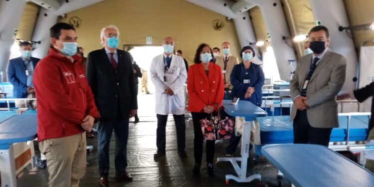 Se inauguró oficialmente el hospital de campaña para Osorno.