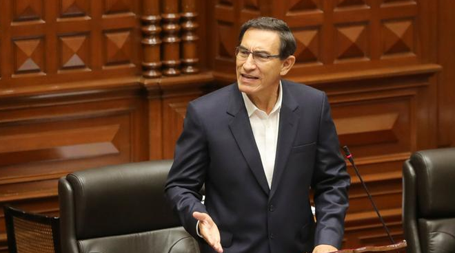 Congreso de Perú decidirá si abre otro juicio a Martín Vizcarra