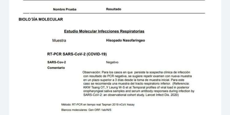 PCR negativo para cada uno de los funcionarios de la Gobernacion de Osorno.