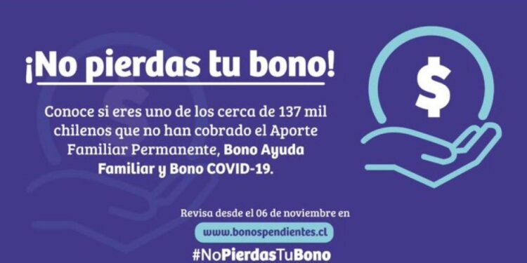 SEREMI DE DESARROLLO SOCIAL INVITA A COBRAR SUS BONOS.