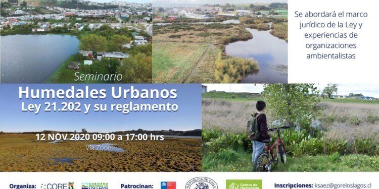 Invitan a Seminario sobre la ley que protege los Humedales Urbanos.