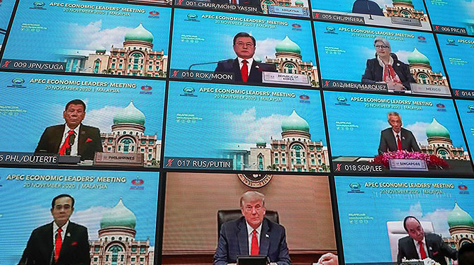 APEC: Inicia cumbre del Foro Asia Pacífico marcada por la reaparición de Trump tras su derrota presidencial