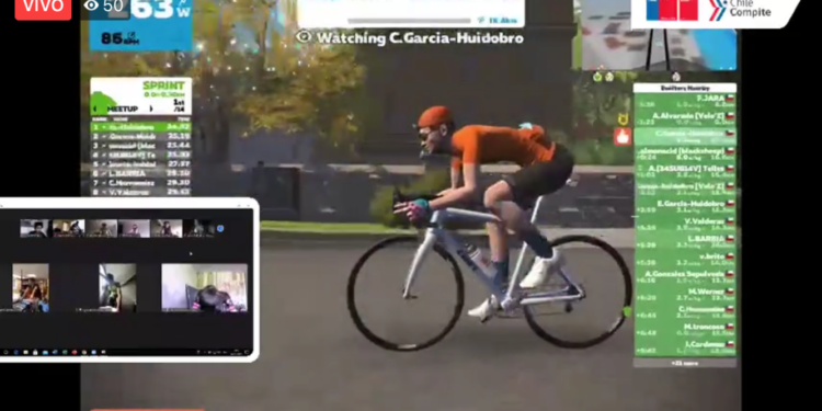 Ciclistas de la región participan en el Campeonato Online Mindep IND.
