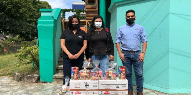 Aproleche Osorno dona productos lácteos a niños de la provincia