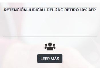PODER JUDICIAL LANZARÁ ESTE JUEVES TRÁMITE FÁCIL PARA SEGUNDO RETIRO DEL 10%.