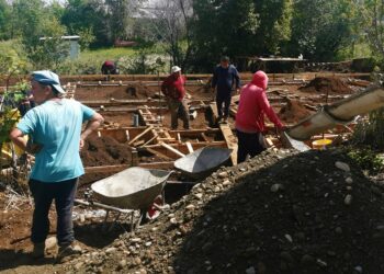 Pleno avance en construcción del Centro Comunitario Multipropósito y atención del Adulto Mayor en Puaucho