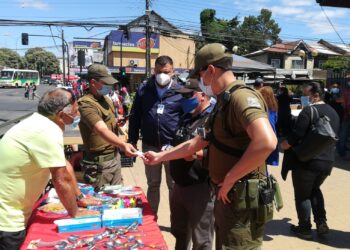 Municipio de Osorno realiza fiscalización para evitar comercio ambulante ilegal