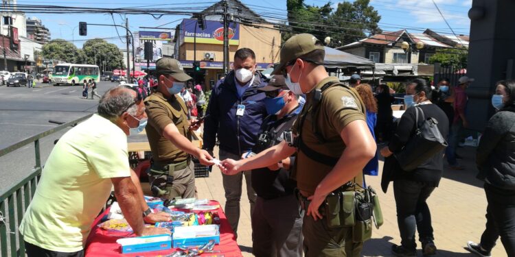 Municipio de Osorno realiza fiscalización para evitar comercio ambulante ilegal