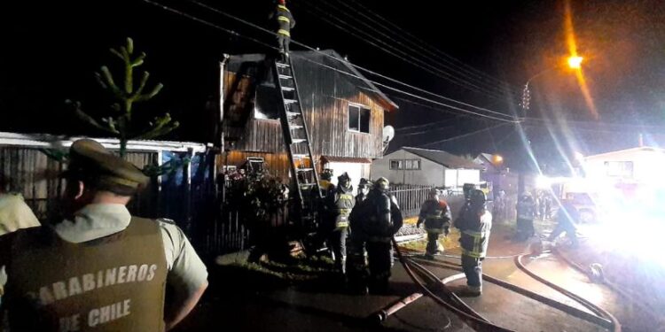 Un incendio dejó graves daños en una vivienda de Ovejería Osorno