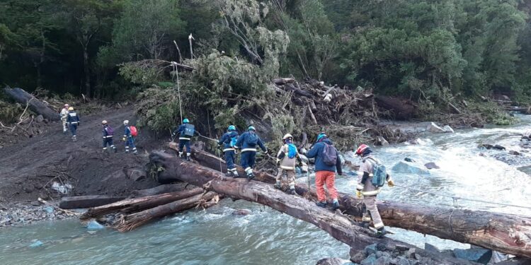 Equipo USAR Osorno trabaja en la “Misión Termas el amarillo Chaiten”