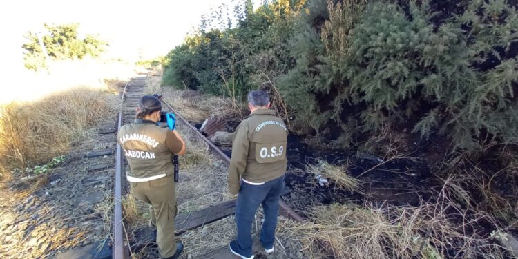 Carabineros investiga incendio a través de sus equipos especializados de Labocar y O.S.9