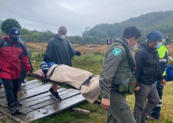 Una persona en delicado estado de salud fue evacuada en helicóptero desde «Caleta Huellelhue» Río Negro