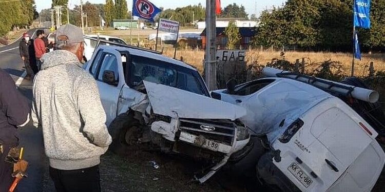 Colisión vehicular dejó una persona lesionada en la Ruta U-145 San Pablo