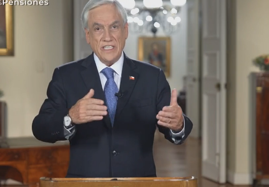 Presidente Sebastian Piñera presenta los contenidos esenciales de la Reforma Previsional #MejoresPensiones que propone al Congreso y al país.