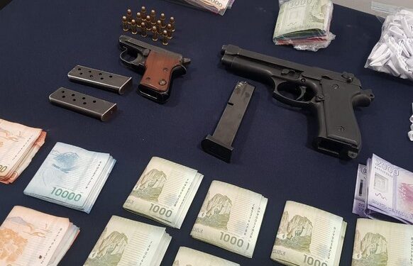 7 detenidos e incautación de armas de fuego y droga tras operativo PDI Los Ríos