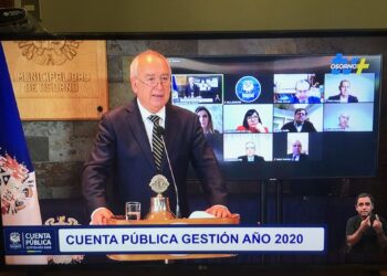 Alcalde Jaime Bertín rindió cuenta pública gestión 2020