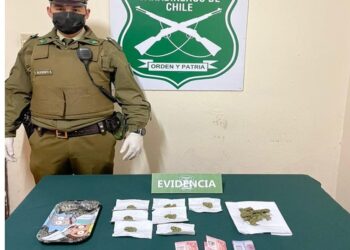 Detienen a un hombre en plena transacción de droga en Osorno