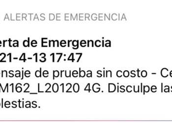 Reportan recepción de mensaje de prueba del Sistema de Alerta Emergencia en zona sur del país: Subtel indaga procedencia