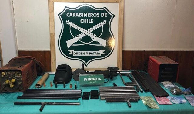 Adulto mayor que fabricaba armas en Purranque fue detenido por Carabineros