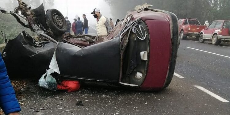 Violenta colisión vehicular dejó una persona fallecida en la Ruta CH-215