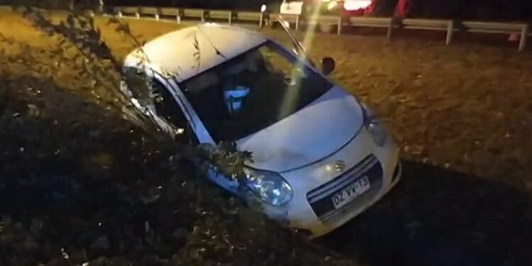 Accidente de tránsito en ruta CH-215 dejó a 2 personas lesionadas