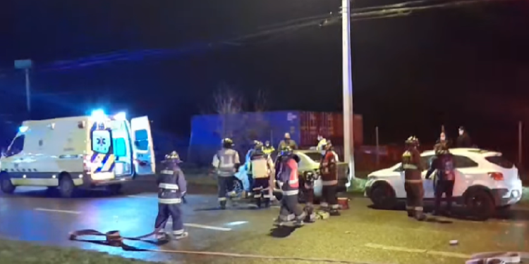 Colisión vehicular dejó a 3 personas lesionadas en Osorno